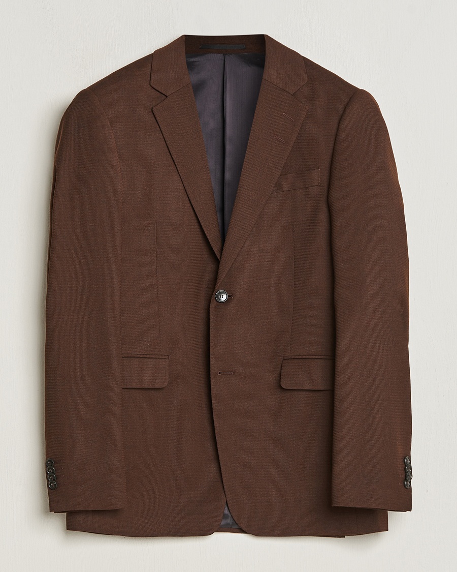 Tiger of Sweden Justinn Travel Structure Blazer Golden Brown - Braun - Kombi-Sakko - Grösse: 52