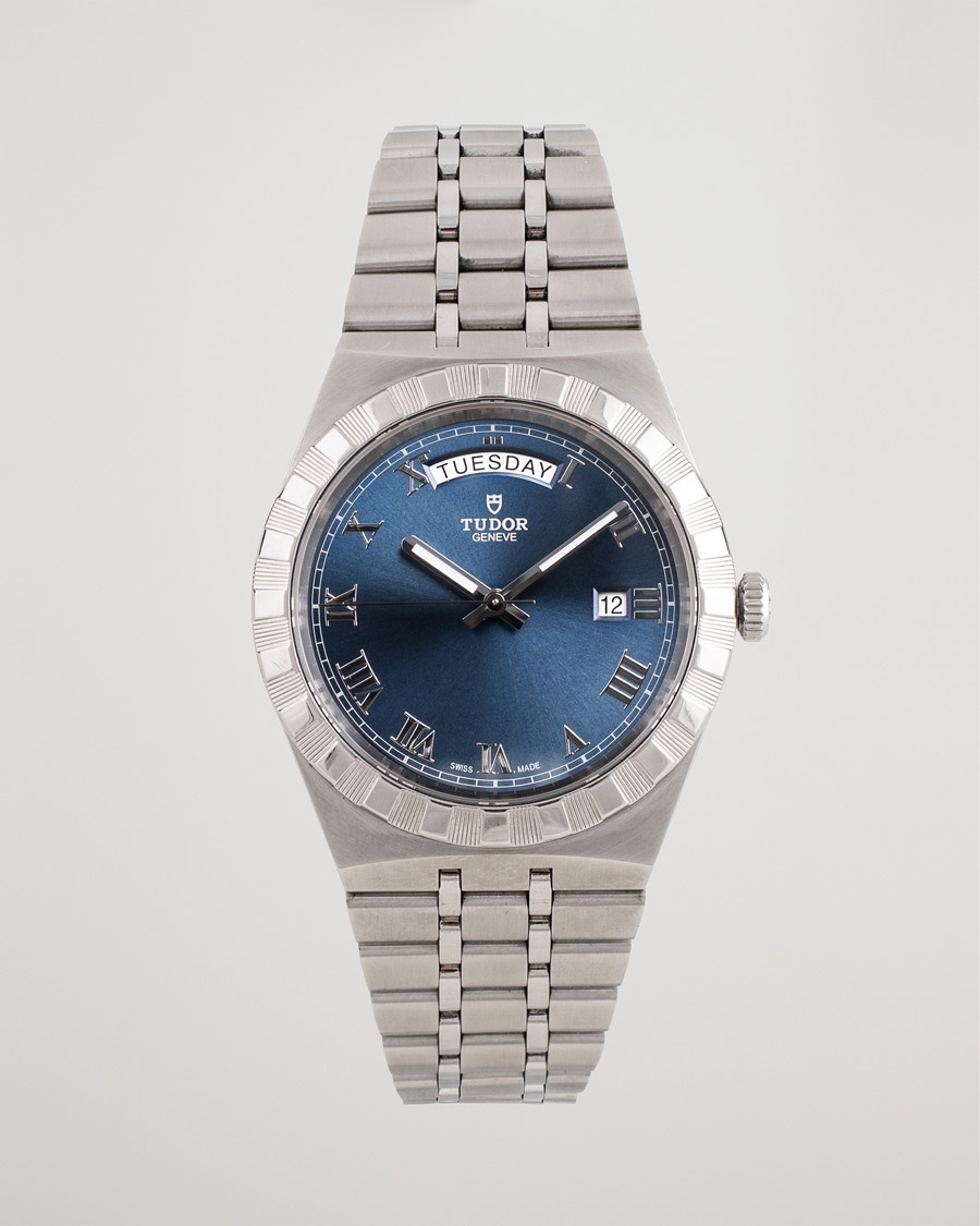 Tudor Pre-Owned Royal Date Day 28600-91060 Steel Blue