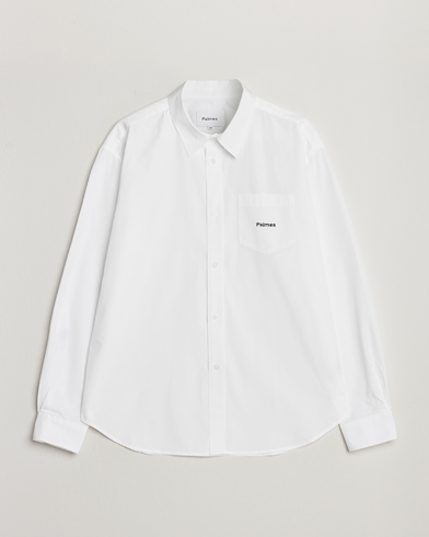 Herren |  | Palmes | Daryl Long Sleeve Poplin Shirt White