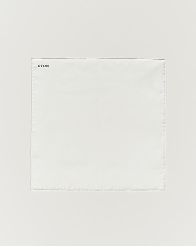 Herren | Eton | Eton | Silk Pocket Square White