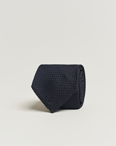 Herren | Krawatten | Eton | Grenadine Tie Dark Blue