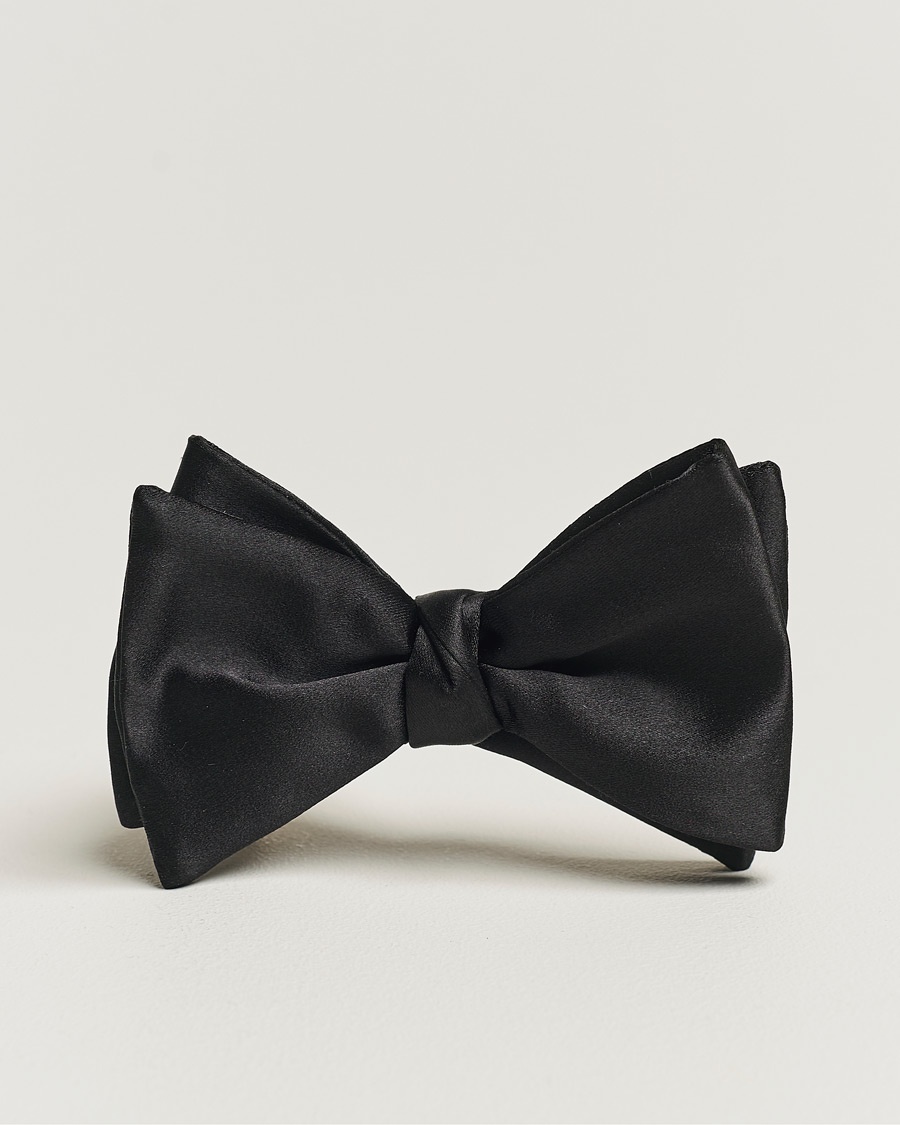 Eton Self-Tie Silk Bow Tie Black – Schwarz