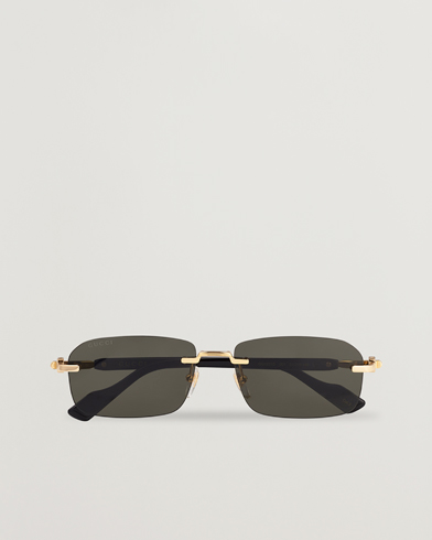 Herren | Runde Sonnenbrillen | Gucci | GG1221S Sunglasses Gold/Black