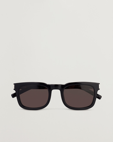 Herren | Eckige Sonnenbrillen | Saint Laurent | SL 581 Sunglasses Black/Silver