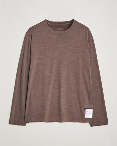 Herren | Langarm T-Shirt | Satisfy | CloudMerino Long Tee  Warm Stone