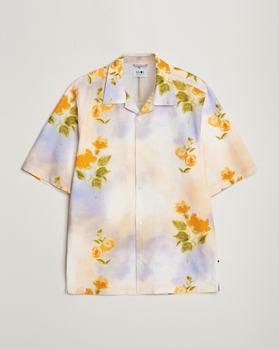 Herren | 60% sale | NN07 | Ole Short Sleeve Printed Cotton/Tencel Shirt Multi