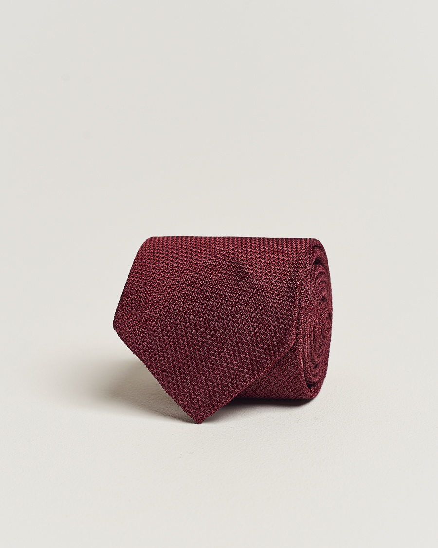  Grenadine Silk Tie Burgundy