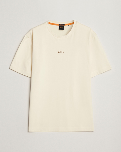 Herren | Neue Produktbilder | BOSS ORANGE | Tchup Logo Crew Neck T-Shirt Light Beige