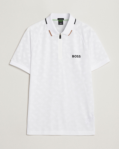 Herren | Poloshirt | BOSS GREEN | Philix MB Monogram Polo White