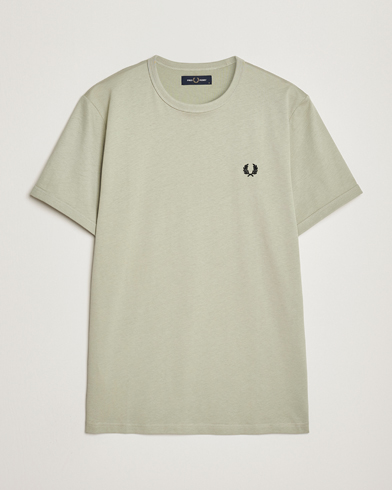 Herren |  | Fred Perry | Ringer Cotton T-Shirt Seagrass