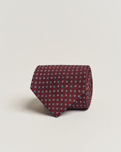 Herren | Krawatten | E. Marinella | 3-Fold Printed Silk Tie Burgundy