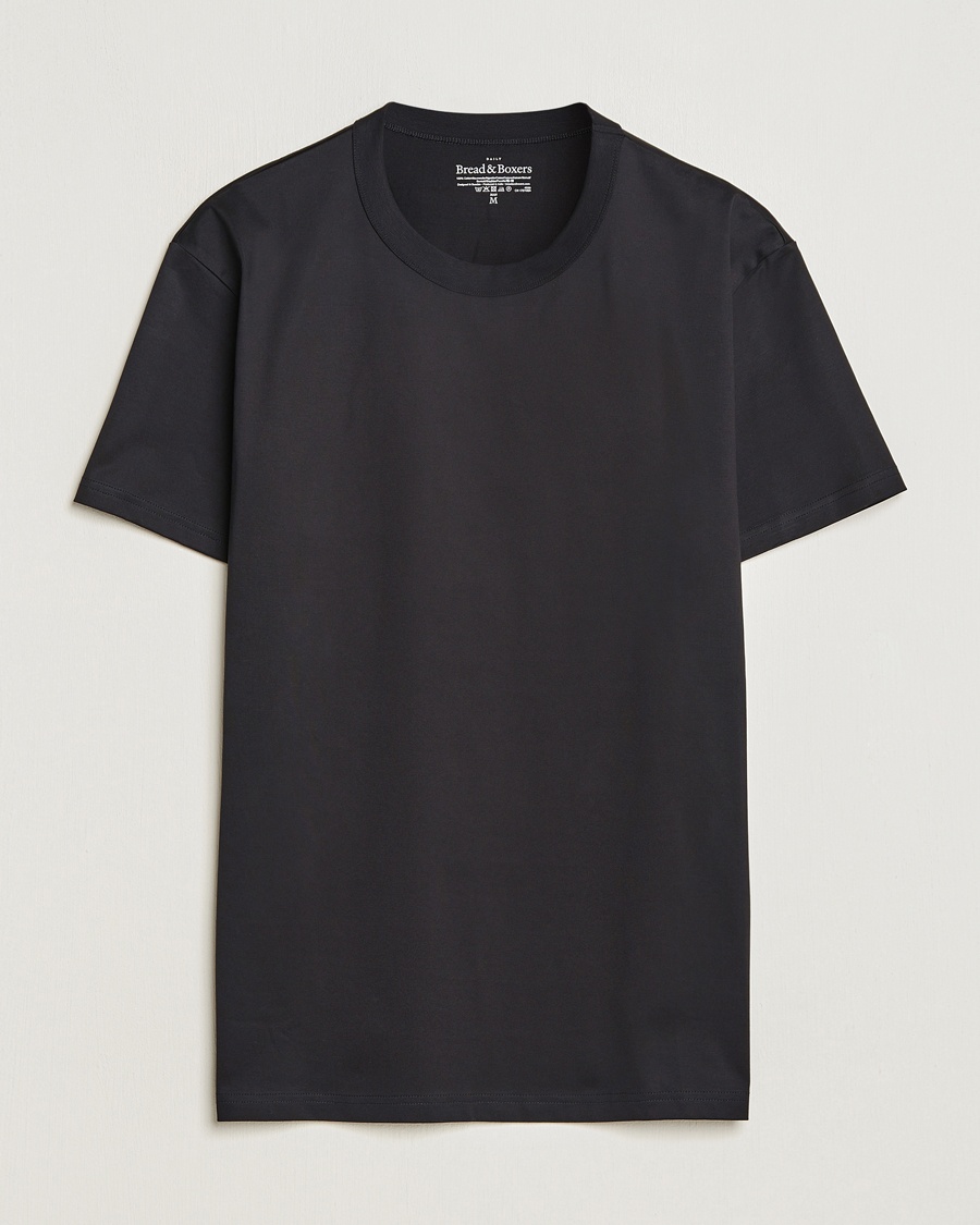Herren | Kleidung | Bread & Boxers | Pima Cotton Crew Neck T-Shirt Black