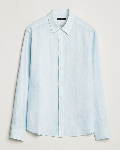 Herren |  | J.Lindeberg | Reg Fit Linen Melange Shirt Dream Blue