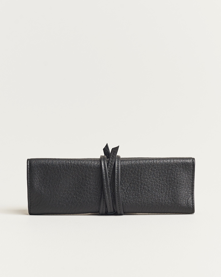 F. Hammann Flat Travel Watchroll Black