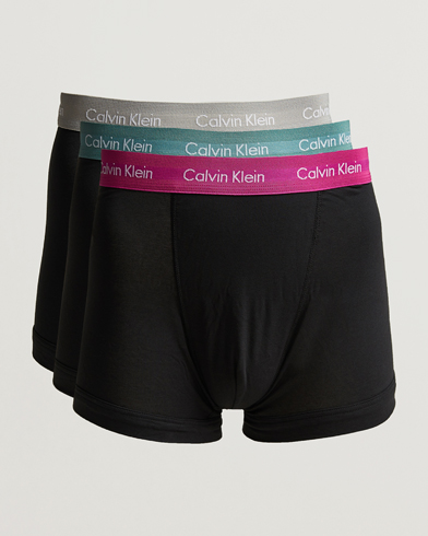 Herren |  | Calvin Klein | Cotton Stretch 3-Pack Trunk Pink/Grey/Green