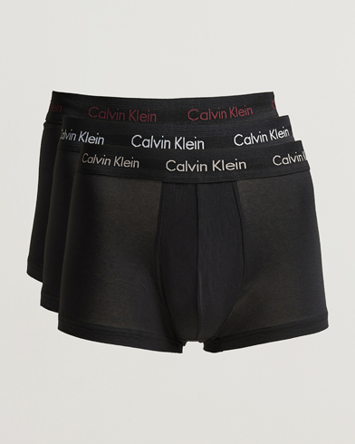 Herren |  | Calvin Klein | Cotton Stretch 3-Pack Low Rise Trunk Black