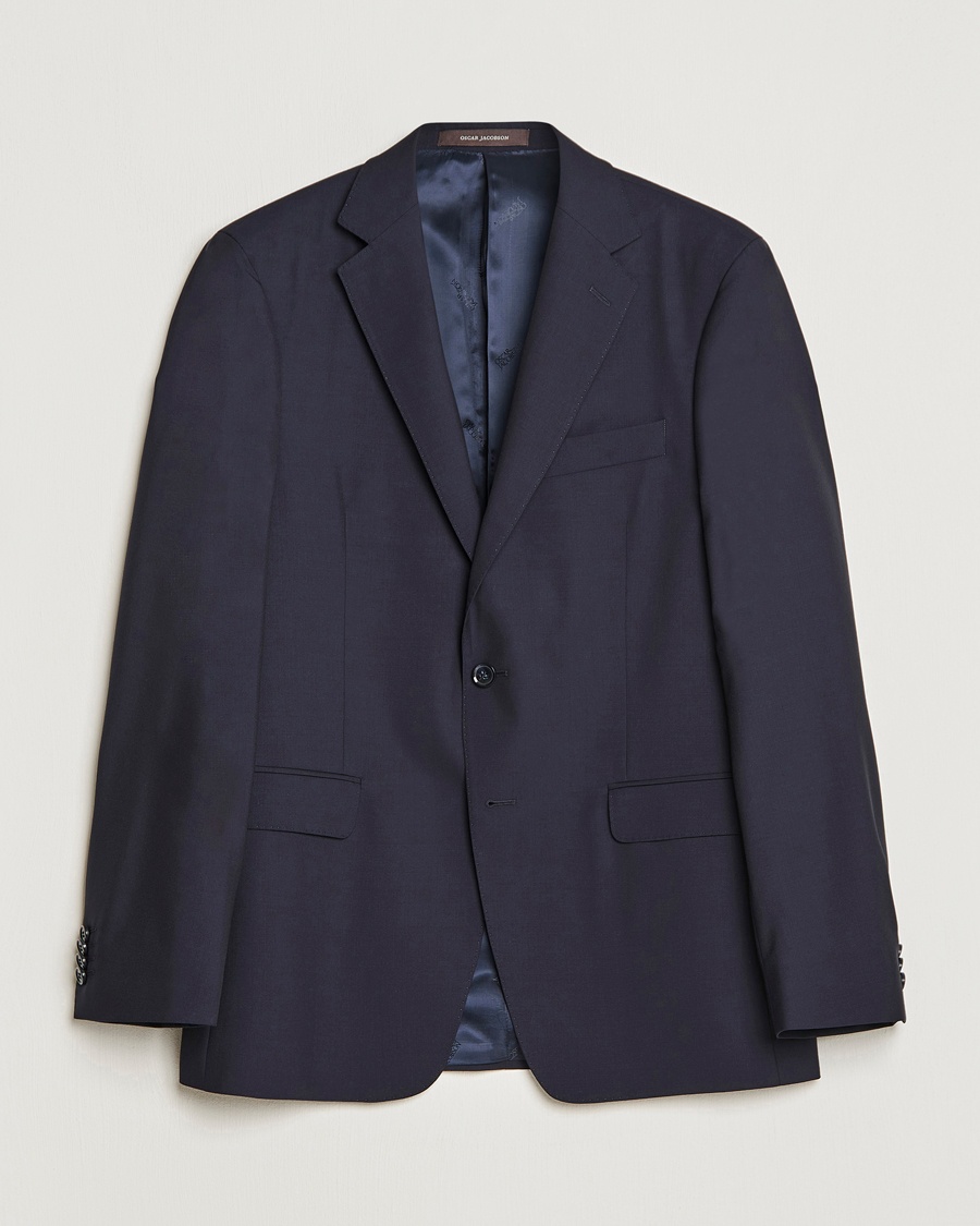 Herren | Personal Classics | Oscar Jacobson | Falk Wool Blazer Navy