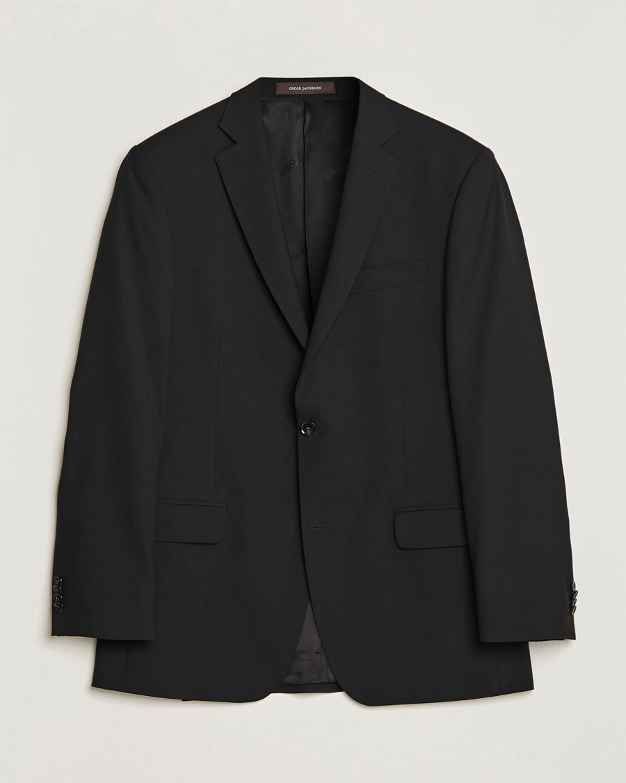 Oscar Jacobson Joel Wool Blazer Black - Schwarz - Kombi-Sakko - Grösse: 56
