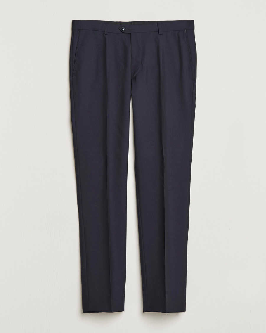 Herren | Kleidung | Oscar Jacobson | Denz Wool Trousers Navy