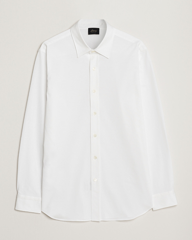 Herren | Quiet Luxury | Brioni | Soft Cotton Jersey Shirt White