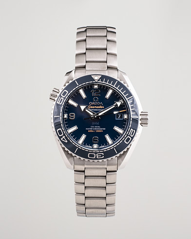 Herren | Pre-Owned & Vintage Watches | Omega Pre-Owned | Seamaster Planet Ocean Steel Blue