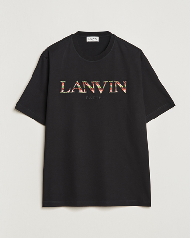 Herren | Schwartze t-shirts | Lanvin | Curb Logo T-Shirt Black