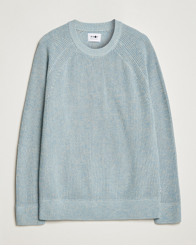 Herren |  | NN07 | Jacobo Organic Cotton Knitted Sweater Ashley Blue Mel