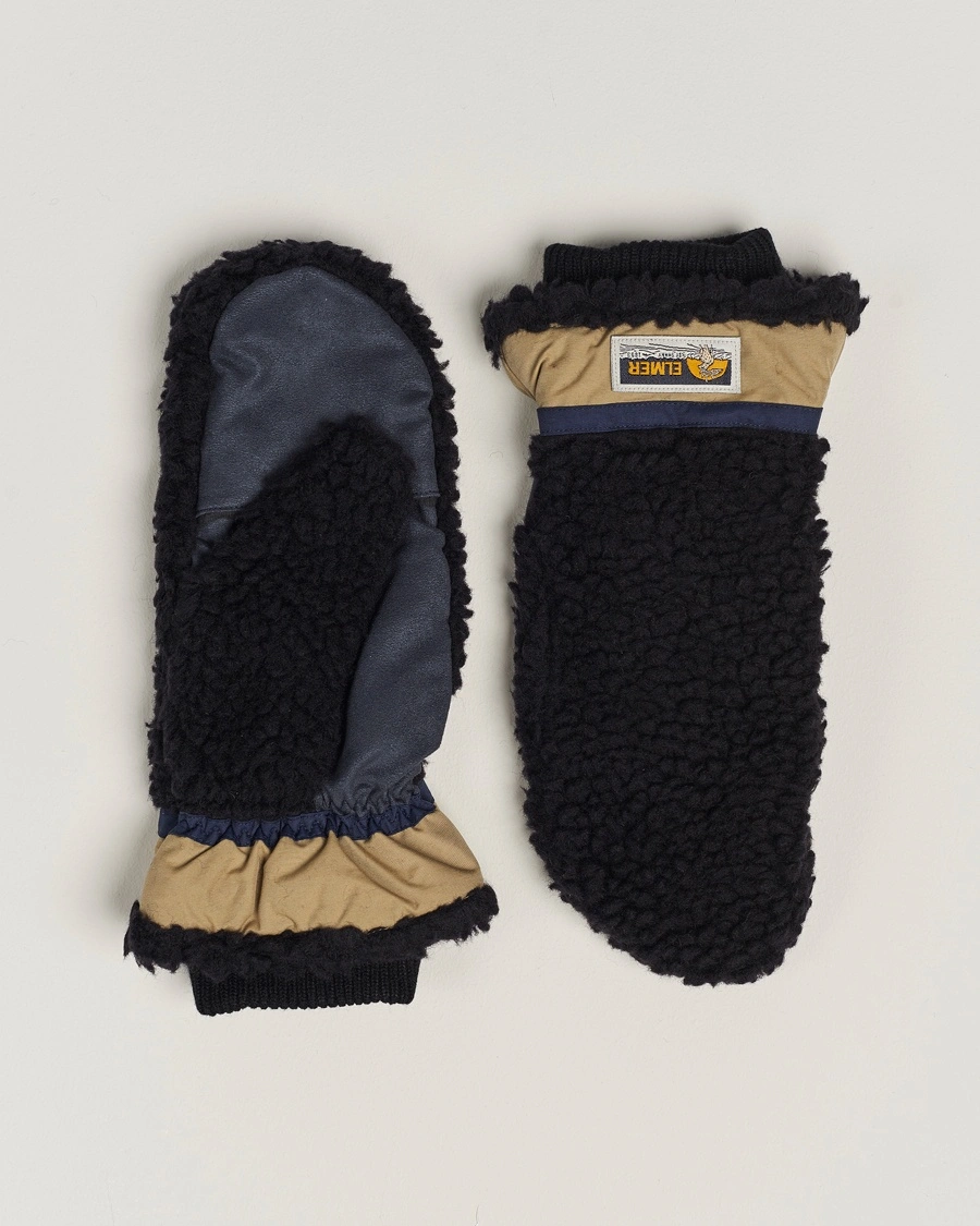Herren | Handschuhe | Elmer by Swany | Miyo Wool Teddy Mittens Black