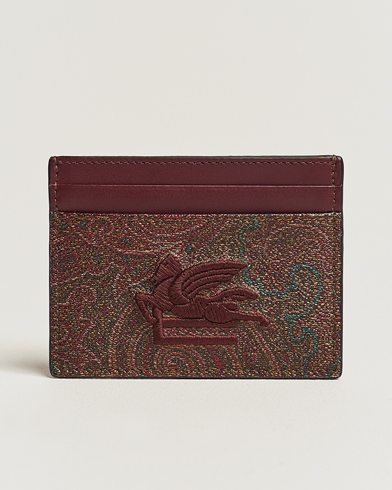 Herren |  | Etro | Paisley Leather Cardholder Burgundy