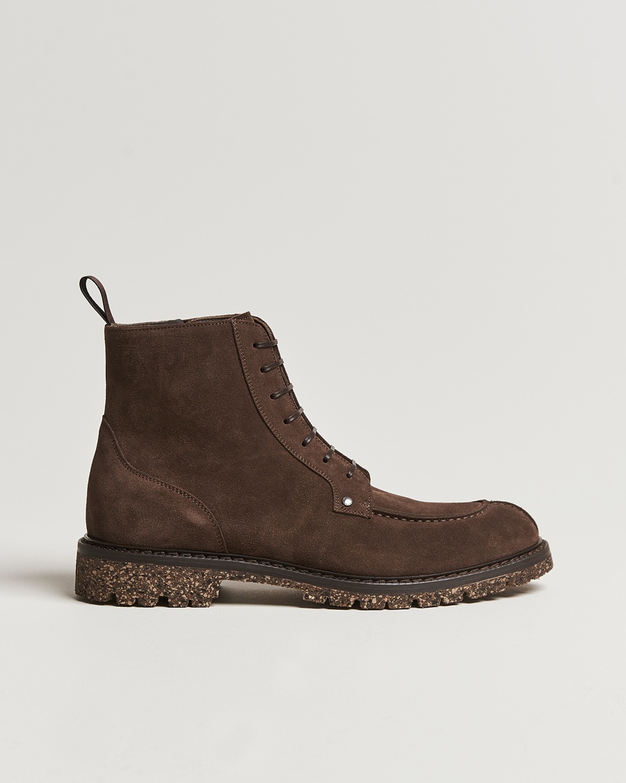 Herren | | Canali | Lace Up Winter Boot Dark Brown Suede