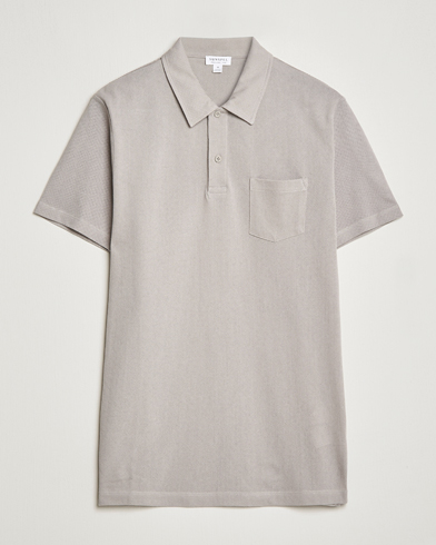 Herren |  | Sunspel | Riviera Polo Shirt Mid Grey