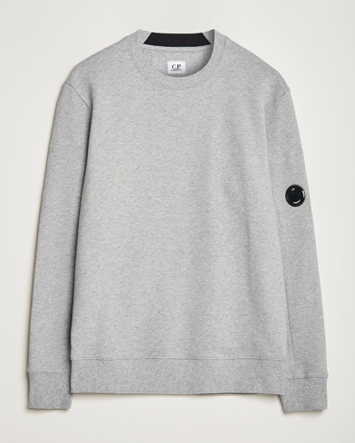 Herren | Sale kleidung | C.P. Company | Diagonal Raised Fleece Lens Sweatshirt Grey Melange
