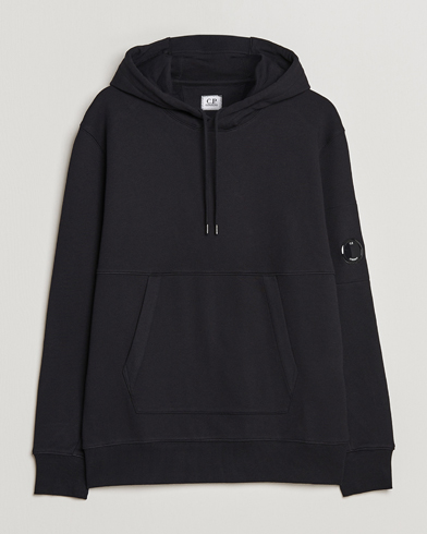 Herren |  | C.P. Company | Diagonal Raised Fleece Hooded Lens Sweatshirt Black