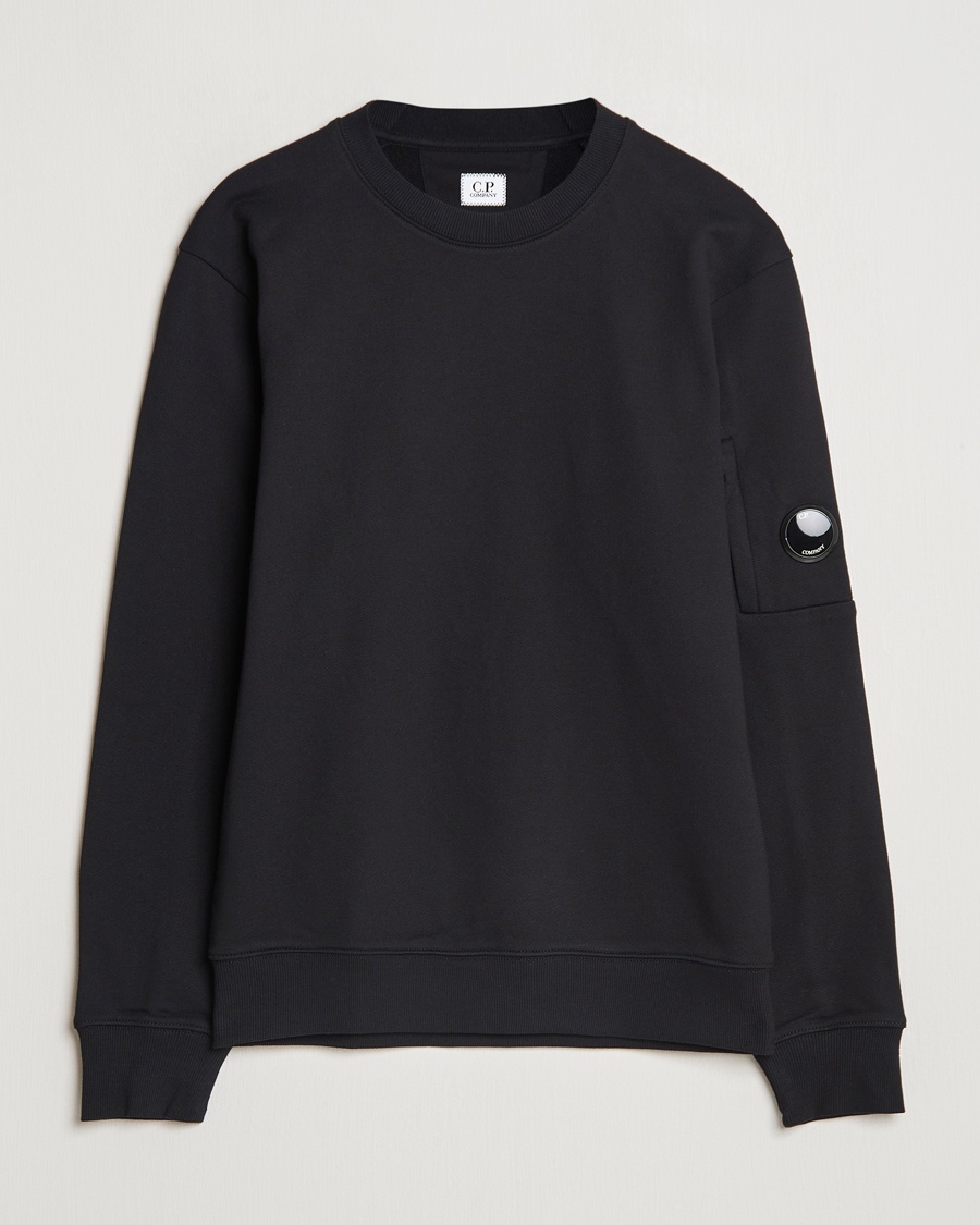 Herren | Sweatshirts | C.P. Company | Diagonal Raised Fleece Lens Sweatshirt Black