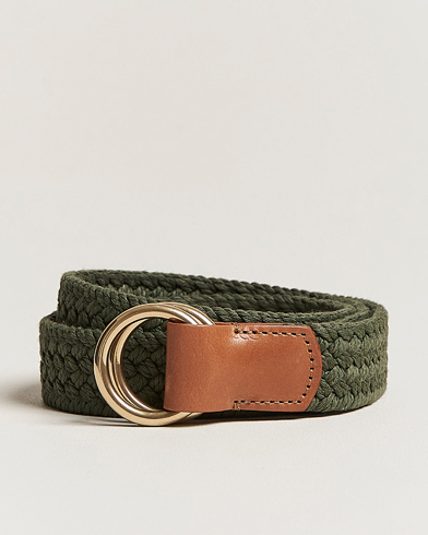 Herren |  | Anderson's | Woven Cotton Belt Green