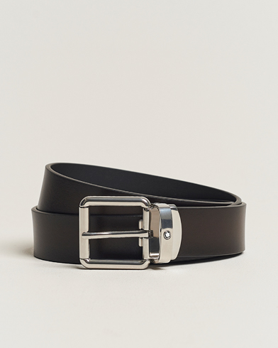 Herren | Schlichte Gürtel | Montblanc | 30mm Leather Belt Brown