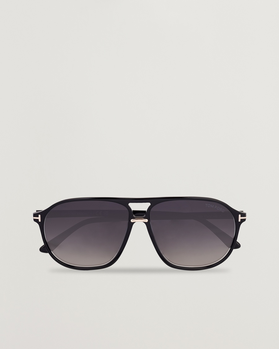Tom Ford Bruce Sunglasses Shiny Black/Gradient Smoke