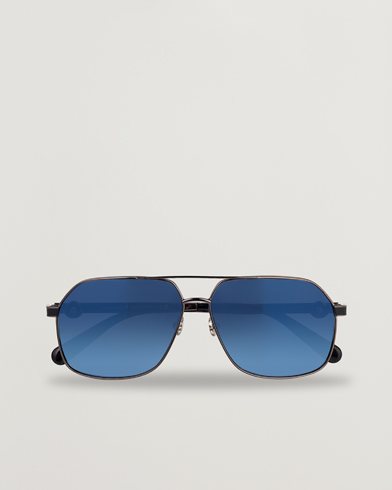 Herren |  | Moncler Lunettes | Icepol Sunglasses Shiny Gunmetal/Blue Mirror