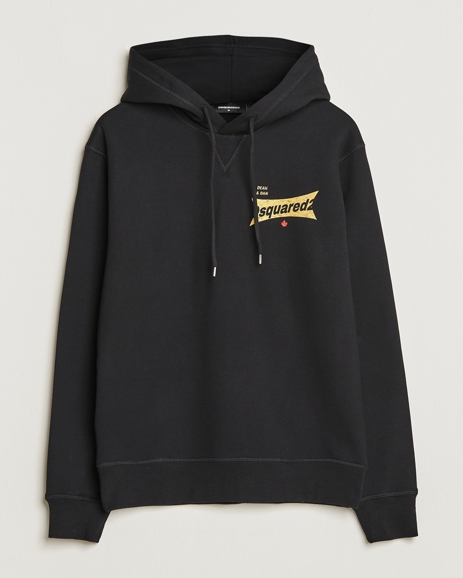 Dsquared2 Cool Fit Logo Hoodie Black - Schwarz - Kapuzenpullover - Grösse: M