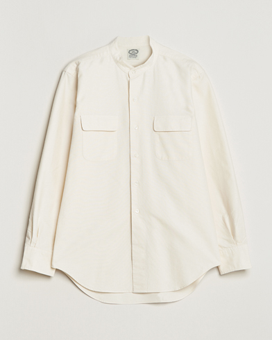 Herren | Freizeithemden | Kamakura Shirts | Vintage Ivy Band Collar Shirt Beige