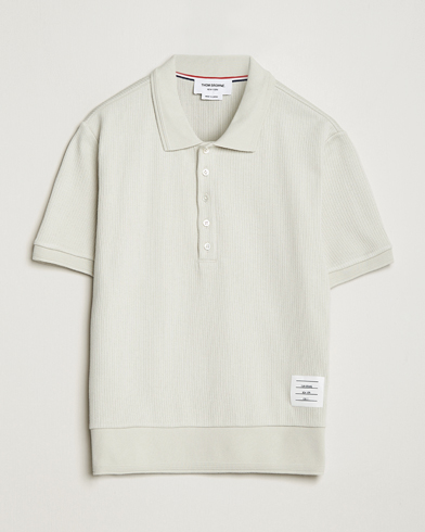 Herren |  | Thom Browne | Short Sleeve Knitted Polo Natural White