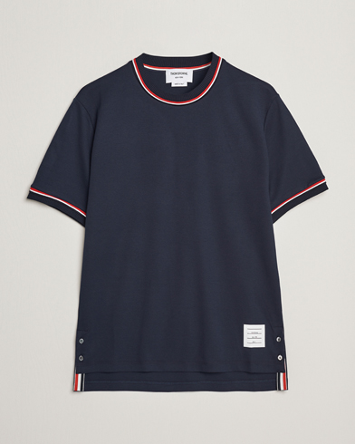 Herren |  | Thom Browne | RWB Stripe Short Sleeve T-Shirt Navy
