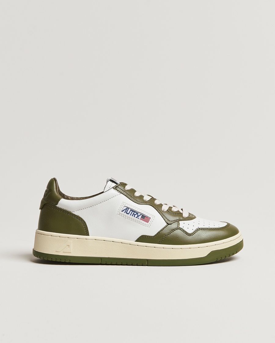 Herren | | Autry | Medalist Low Bicolor Leather Sneaker Military Olive