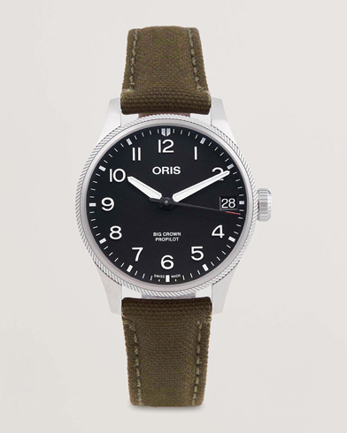 Herren | Uhren | Oris | Big Crown Propilot Date 41mm Leather Bracelet Black