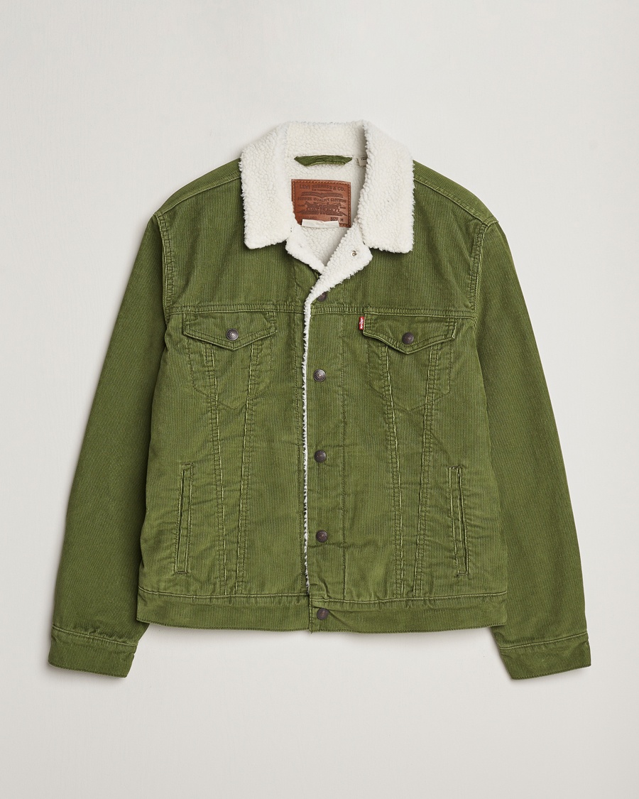 Levi's Type III Sherpa Trucker Sea Moss - Grün - Jeansjacke - Grösse: XL