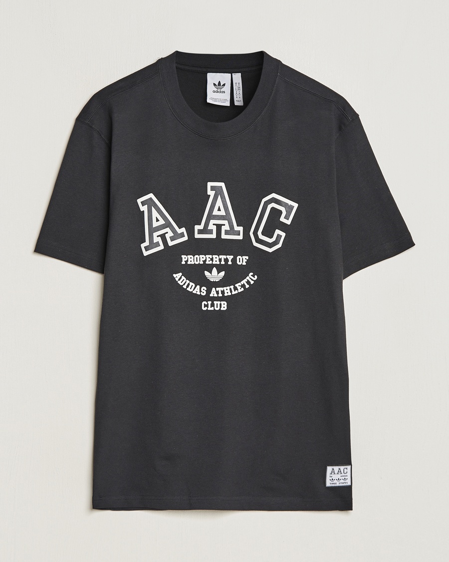 adidas Originals Hack Logo Crew Neck T-Shirt Black - Schwarz - T-shirt - Grösse: L