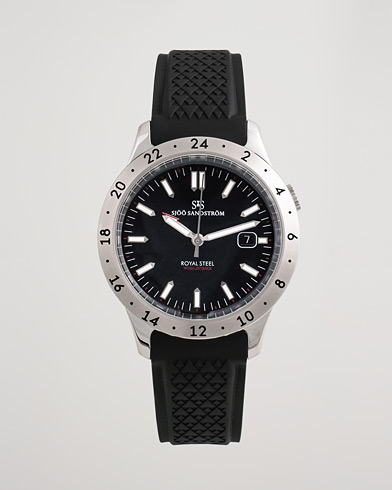 Herren | Pre-Owned & Vintage Watches | Sjöö Sandström Pre-Owned | Royal Steel Worldtimer 41mm SS-1841-WT 