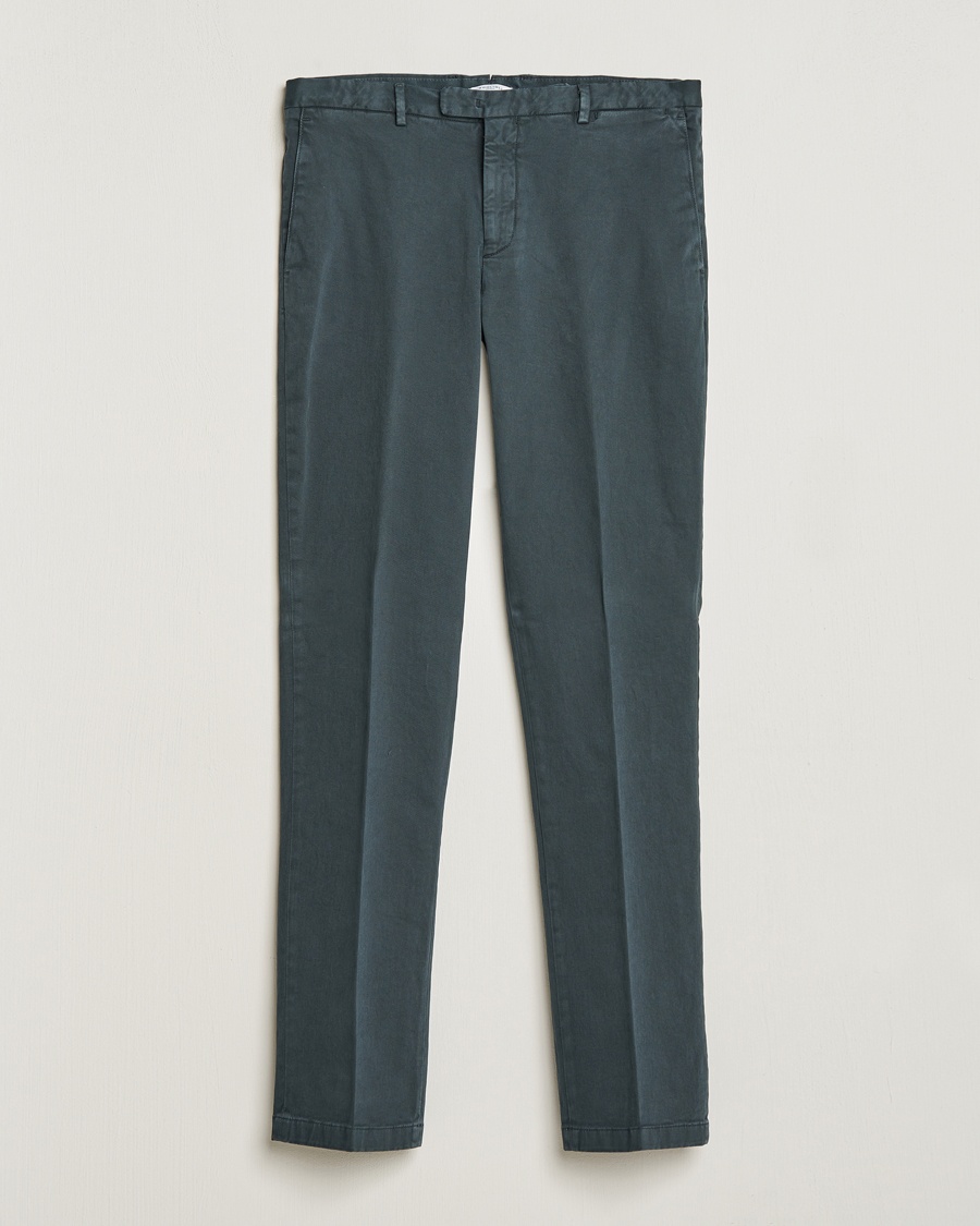 Boglioli Cotton Twill Trousers Navy - Blau - Chino - Grösse: 48