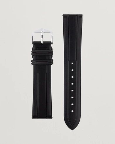 Herren | Uhrenarmband | HIRSCH | Hevea Rubber Watch Strap Black