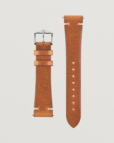 Herren | Uhrenarmband | HIRSCH | Bagnore Vintage Leather Watch Strap Golden Brown